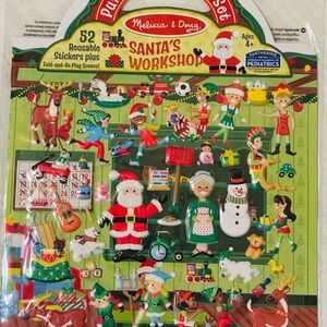 Melissa & Doug Santa's Sticker Set (two) and a Learn to Read Sight Word Book